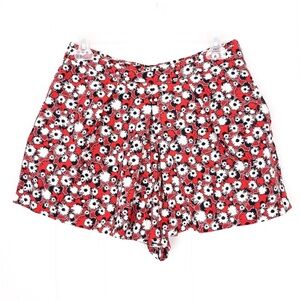 Zara Trafaluc ditsy floral pleated skirt high waisted shorts cotton